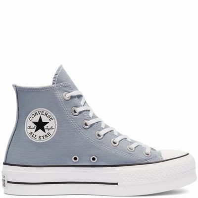 Női Converse Color Platform Chuck Taylor All Star Platform Cipő CO2183069 Obszidián/Fehér